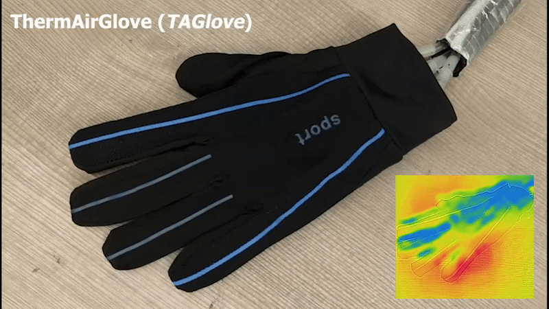 ThermAirGlove pneumatic glove prototype